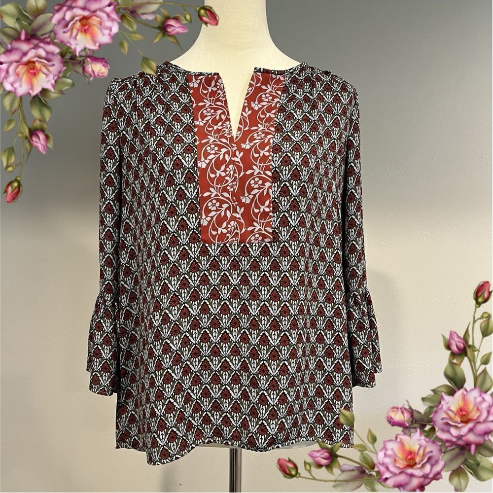 Loft loose fit long sleeve blouse‎ size small